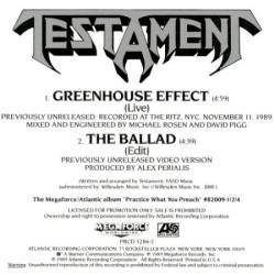 Testament : Greenhouse Effect